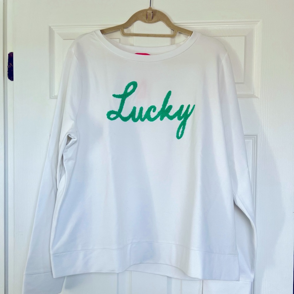 Lilly Pulitzer Rami LUCKY sweatshirt size XXL